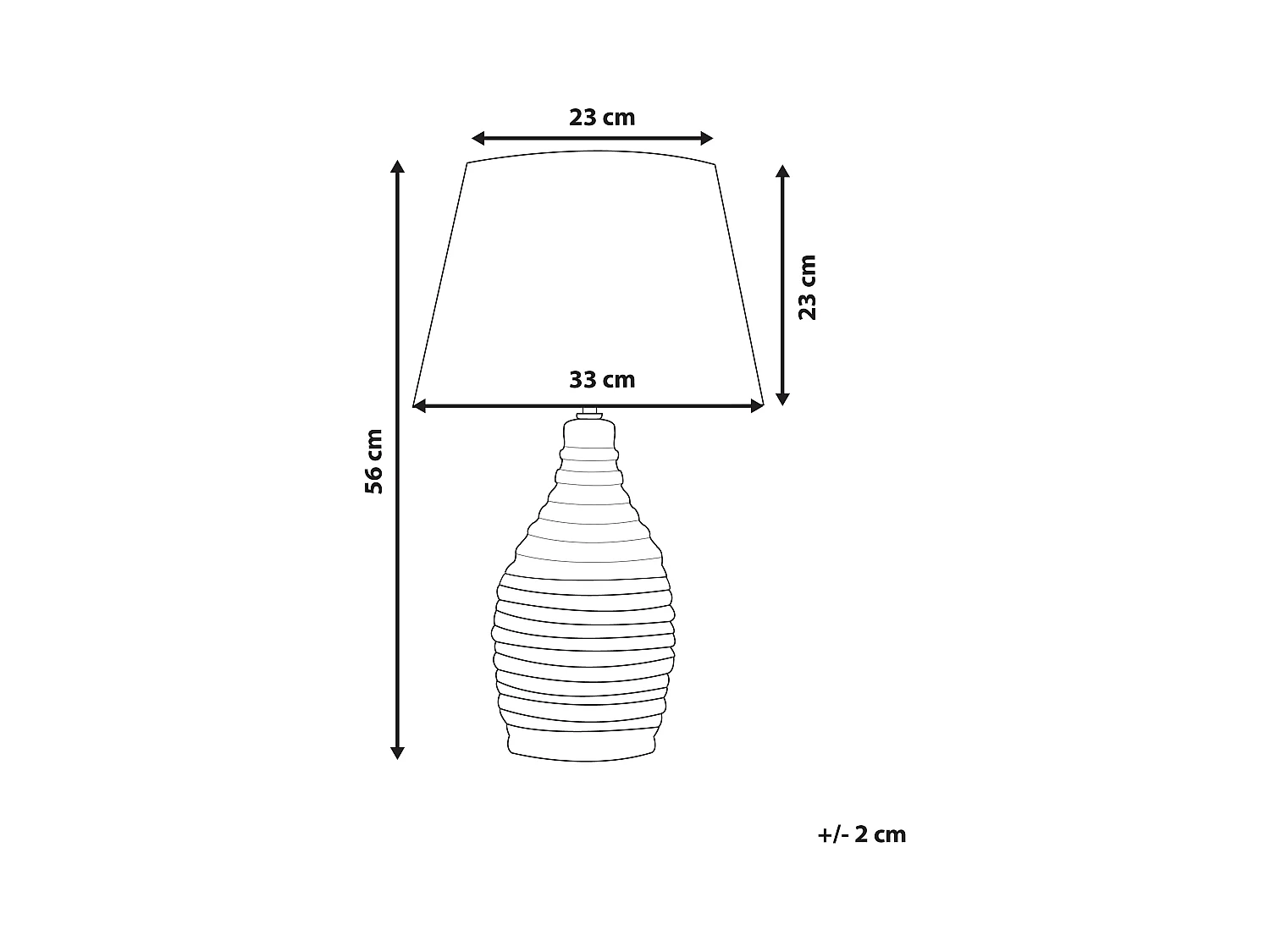 Lampe à poser TORMES Porcelaine Beige clair