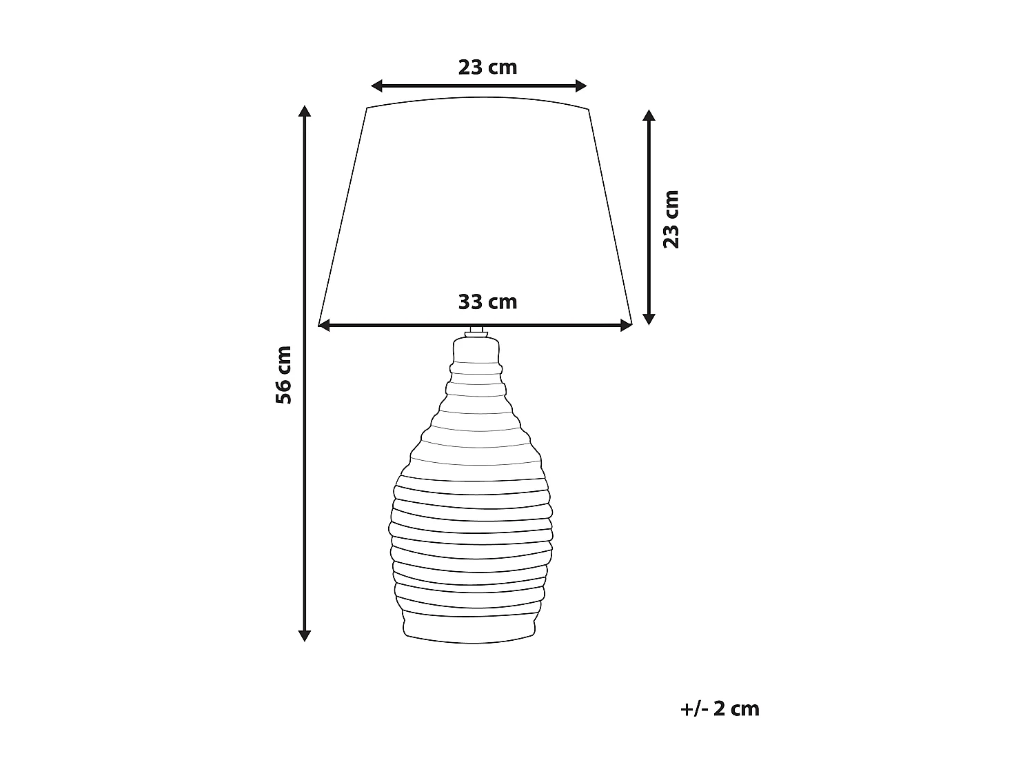 Lampe à poser TORMES Porcelaine Beige clair