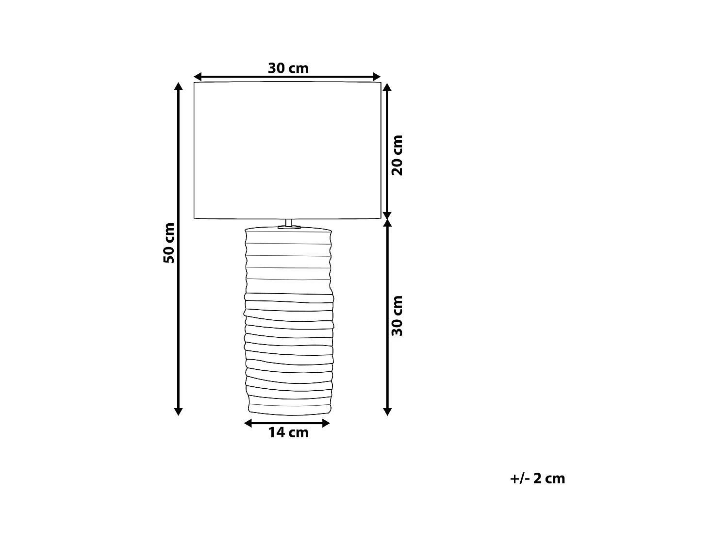 Lampe à poser NAVIA Porcelaine Beige clair