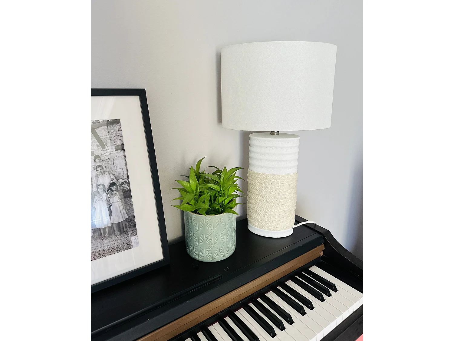 Lampe à poser NAVIA Porcelaine Beige clair