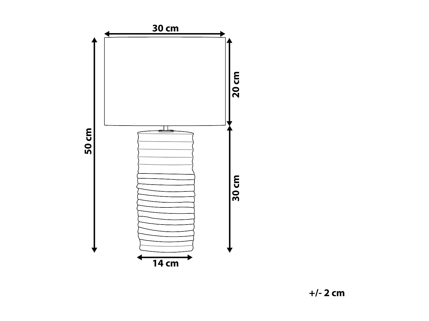 Lampada da tavolo NAVIA Porcellana Beige chiaro