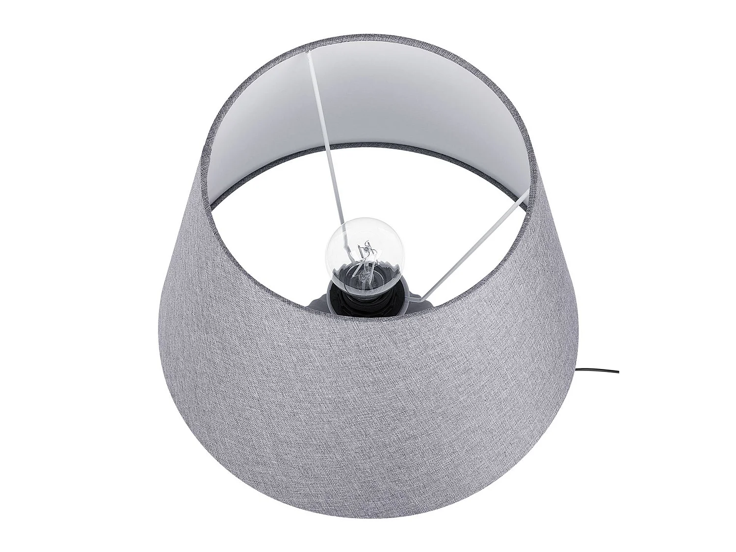 Tischleuchte FERGUS Keramik Grau