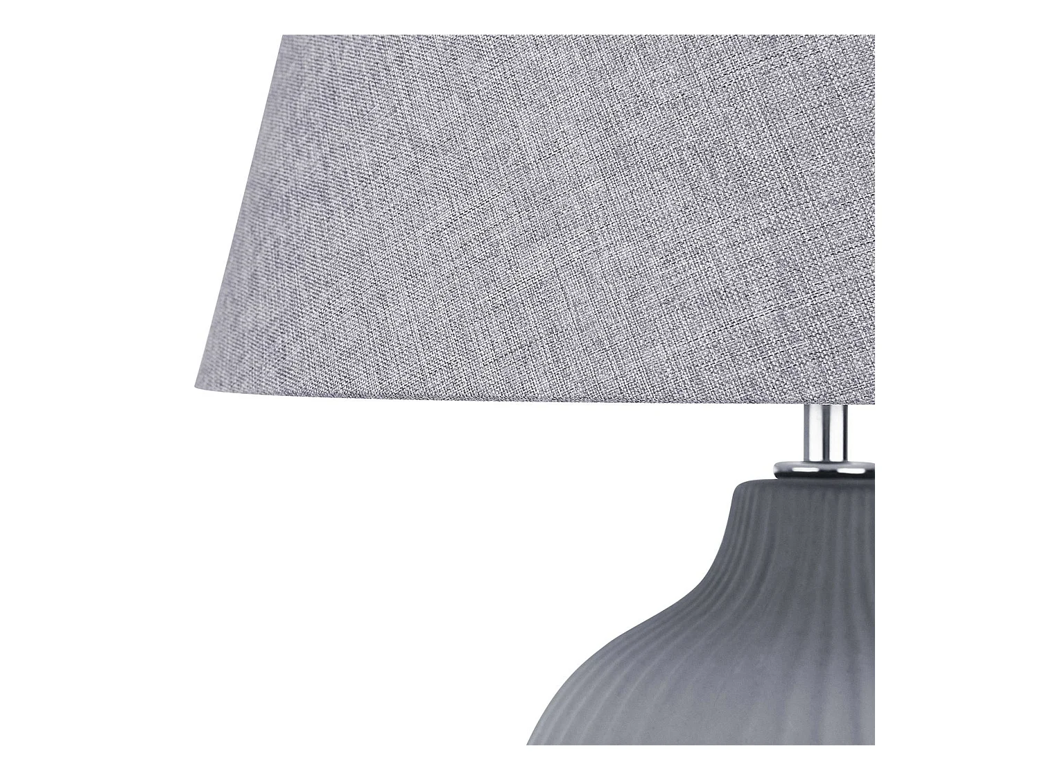 Tischleuchte FERGUS Keramik Grau