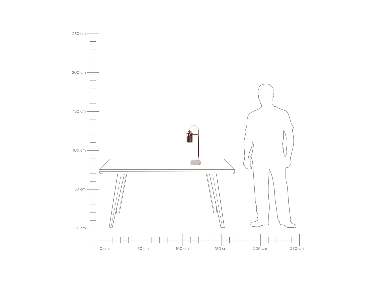 Bureaulamp MUNDAKA Verstelbaar Metaal Koper
