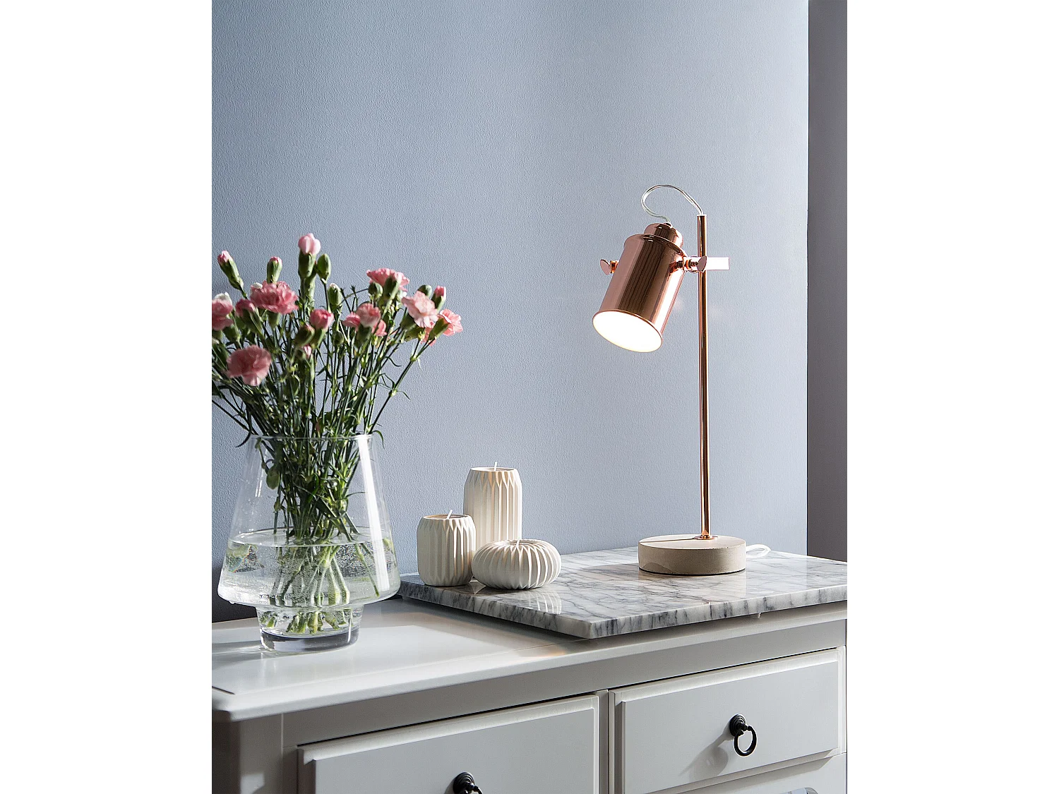 Lampe de bureau MUNDAKA Réglable Métal Cuivré