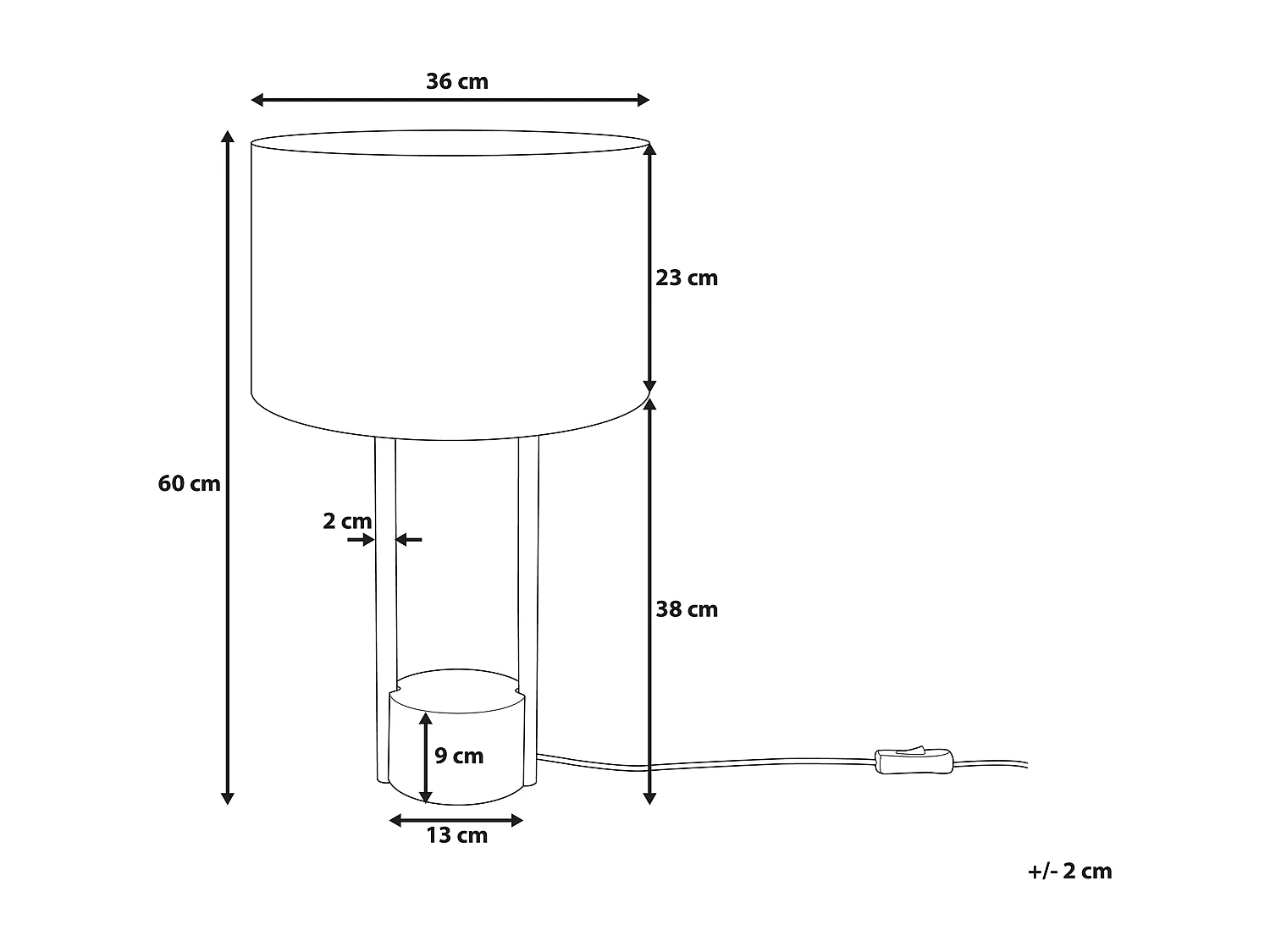 Tischleuchte REMUS Metall Weiss