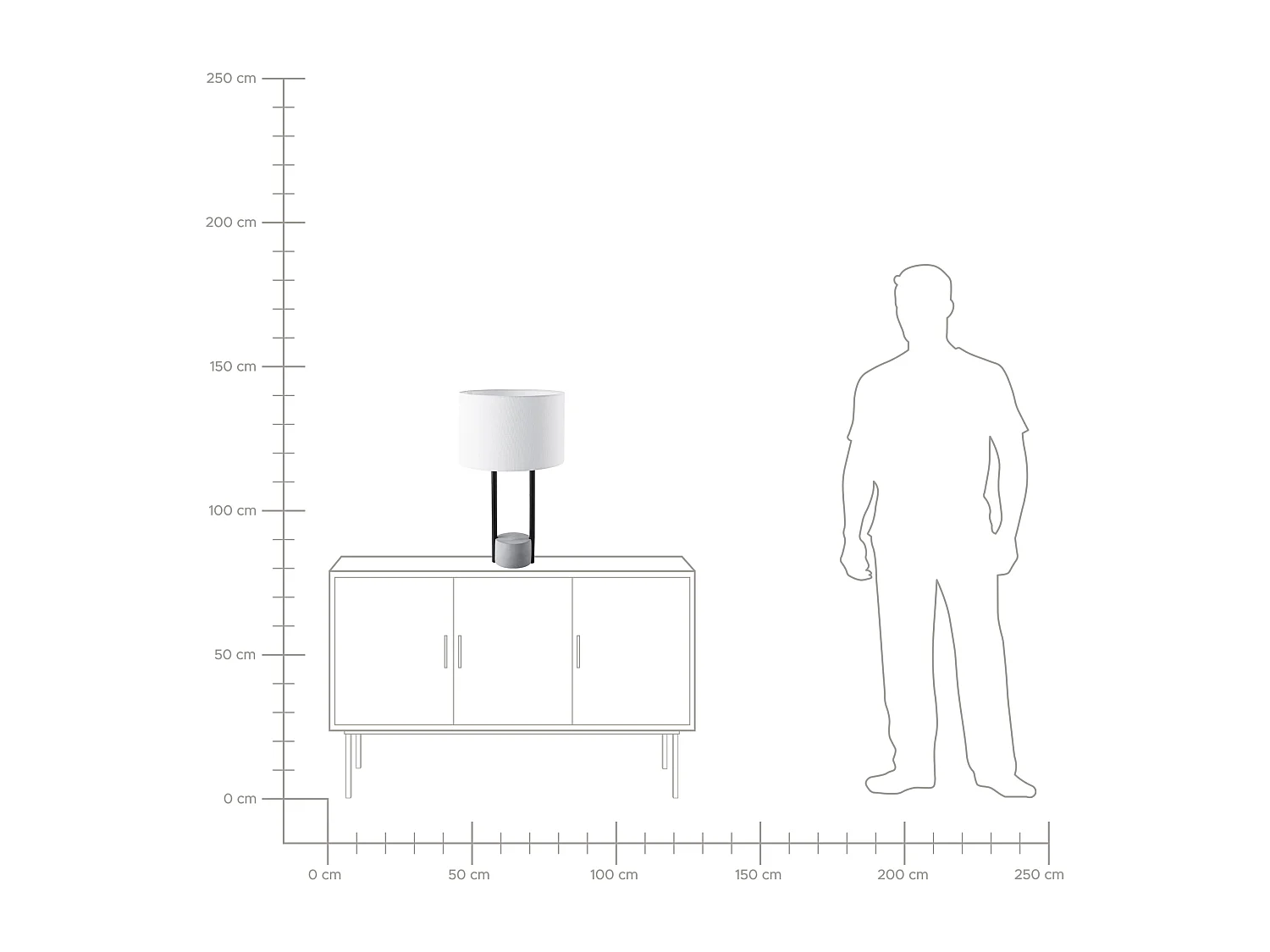 Lampe à poser REMUS Métal Blanc