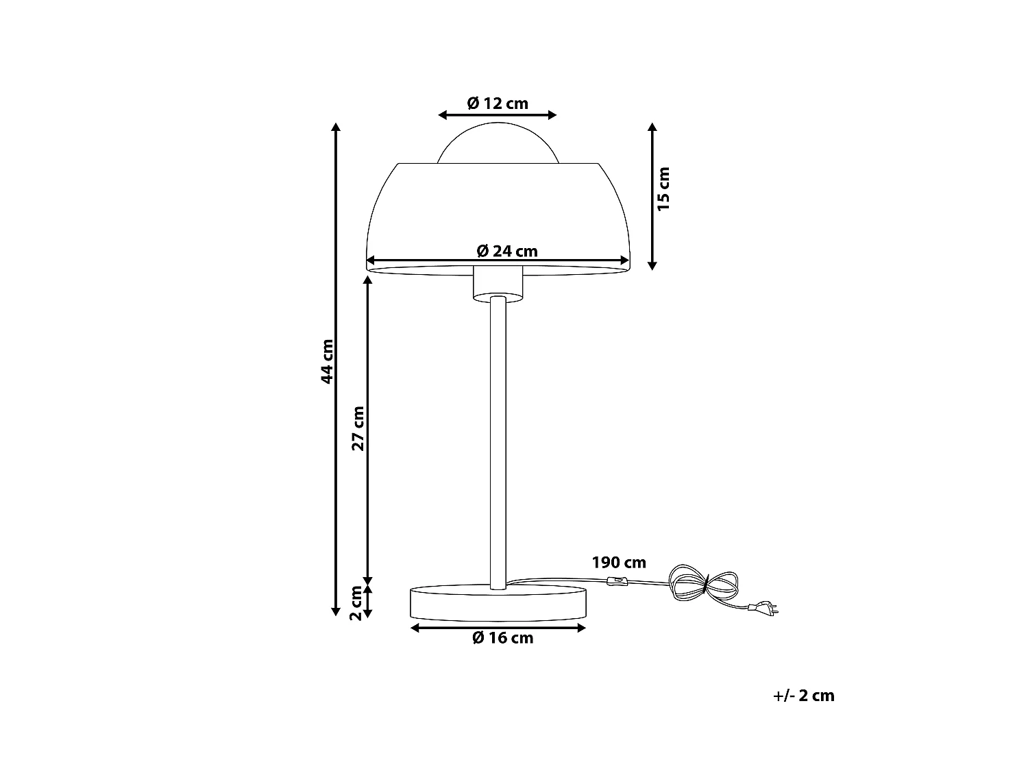 Tafellamp SENETTE Metaal Wit
