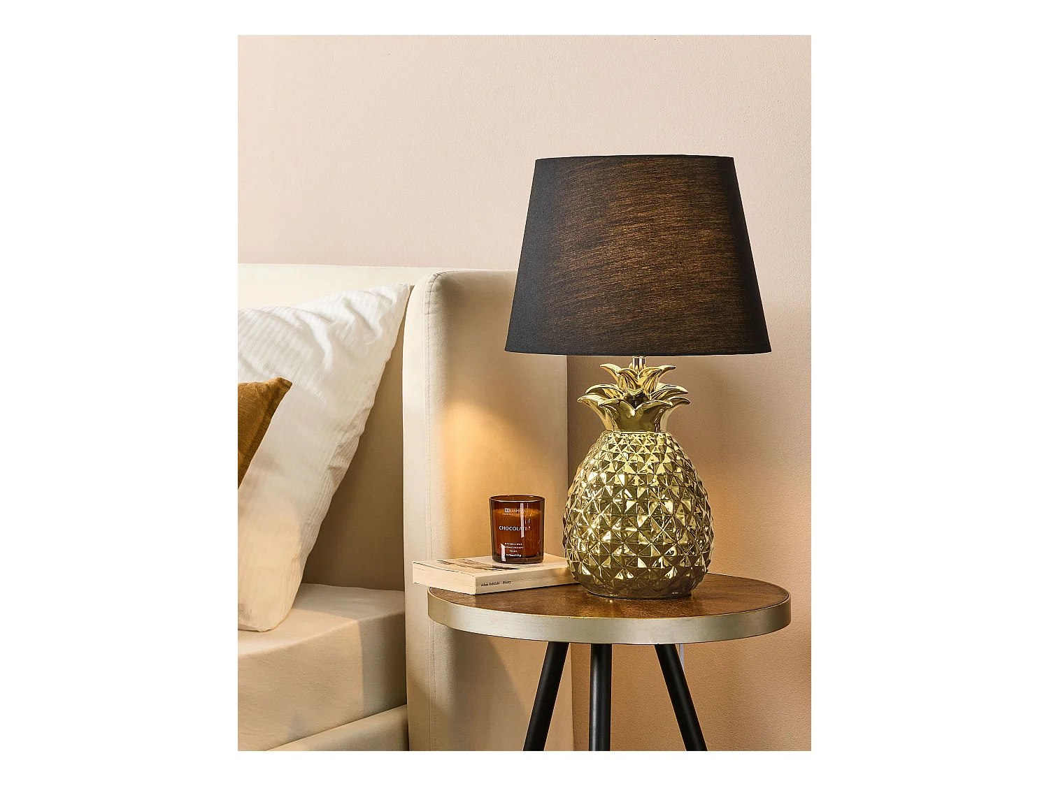 Lampe à poser PINEAPPLE Céramique Doré