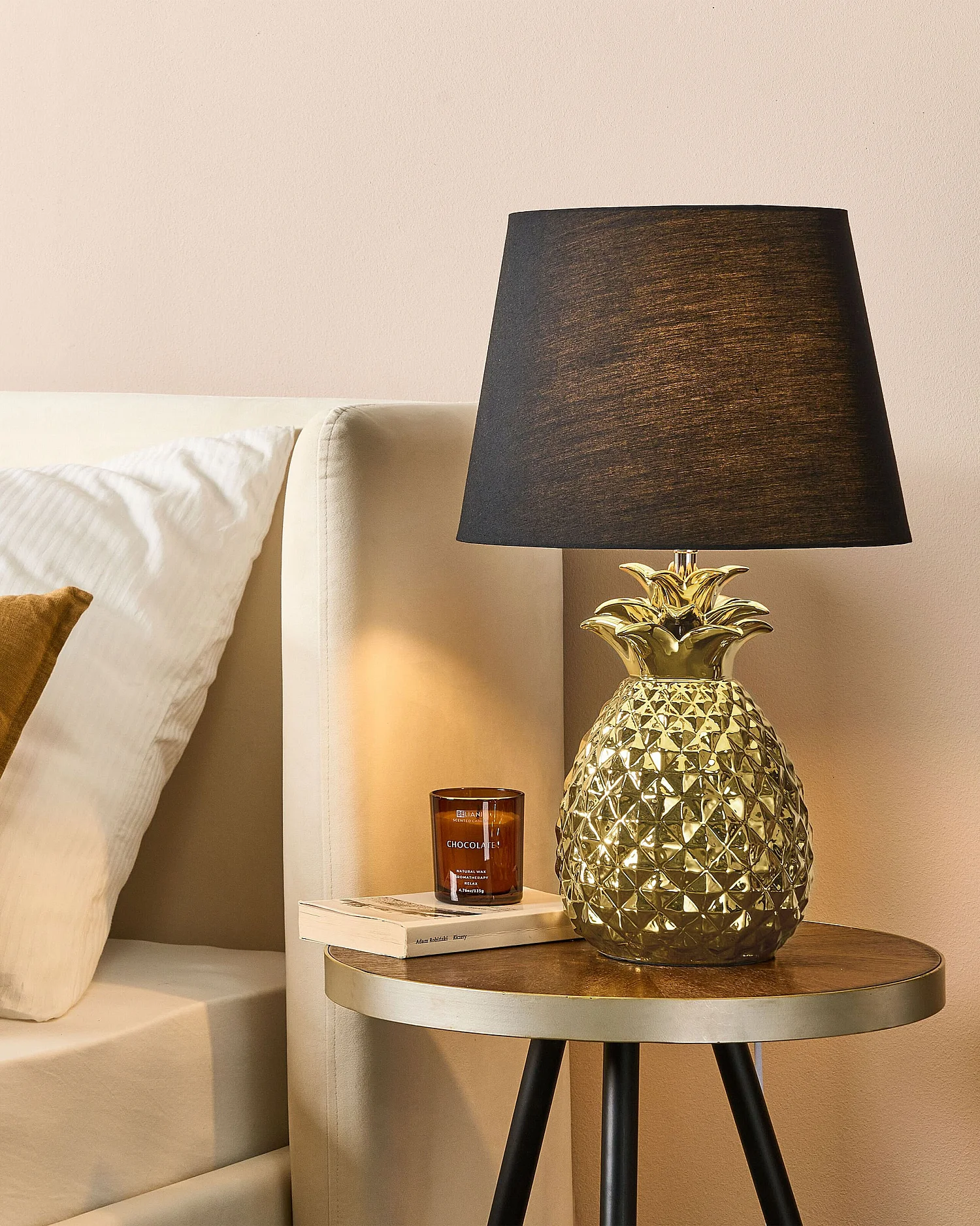 Lampe à poser PINEAPPLE Céramique Doré