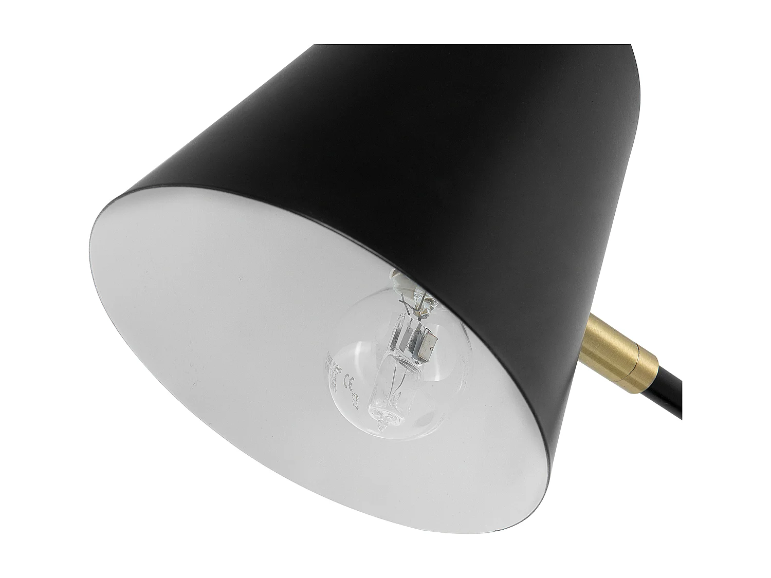 Lámpara de escritorio HORTON ajustable Metal Negro