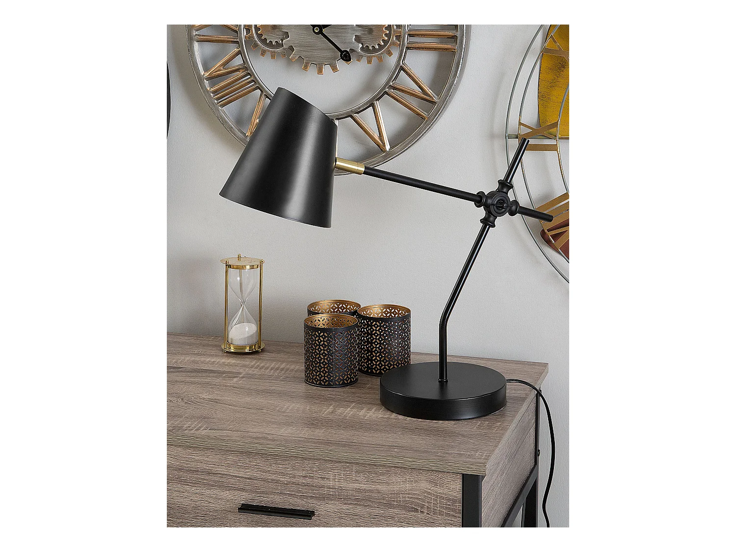 Lampe de bureau HORTON Réglable Métal Noir