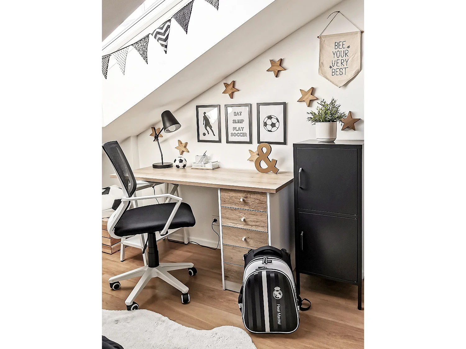 Lampe de bureau HORTON Réglable Métal Noir
