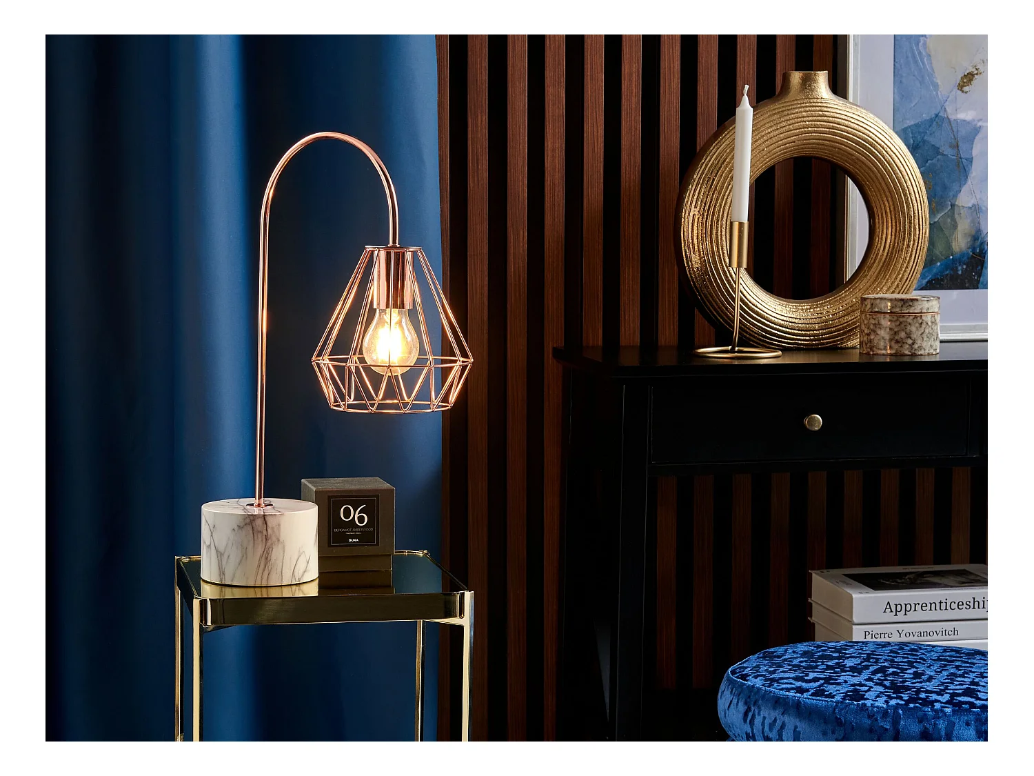 Lámpara de mesa MOONI Metal Cobrizo