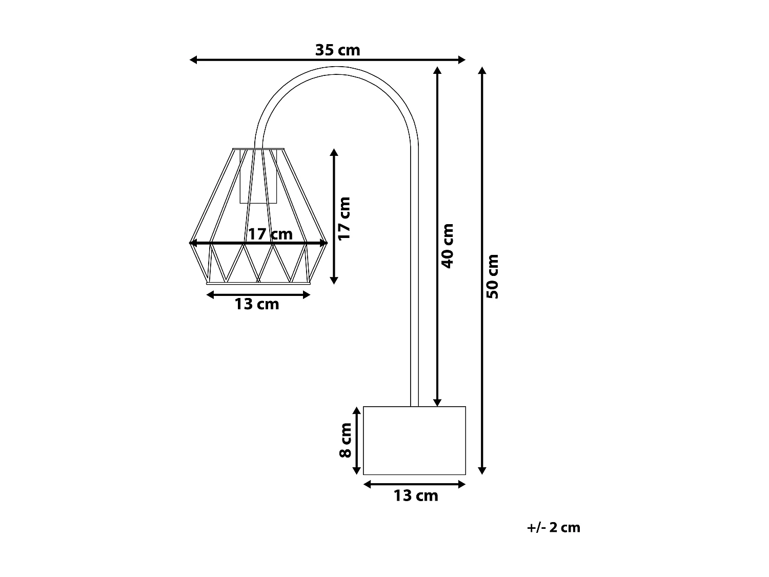 Lampe à poser MOONI Métal Cuivré