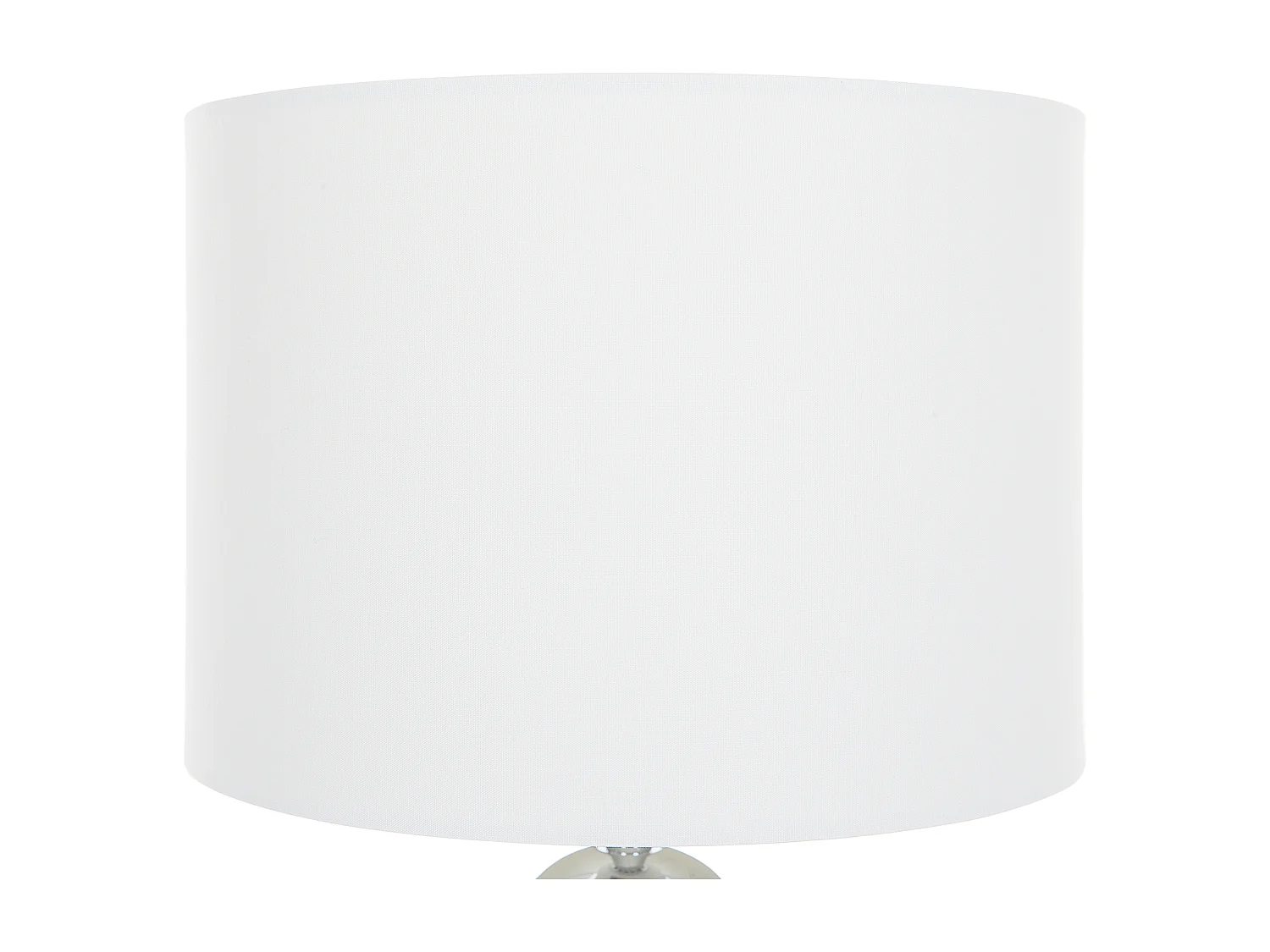 Klassische Tischlampe heller Lampenschirm Glas/Polyester Marmor-Optik weiß Uele