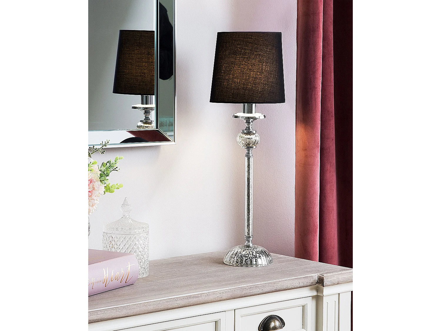 Lampe à poser KUBENA Métal Noir