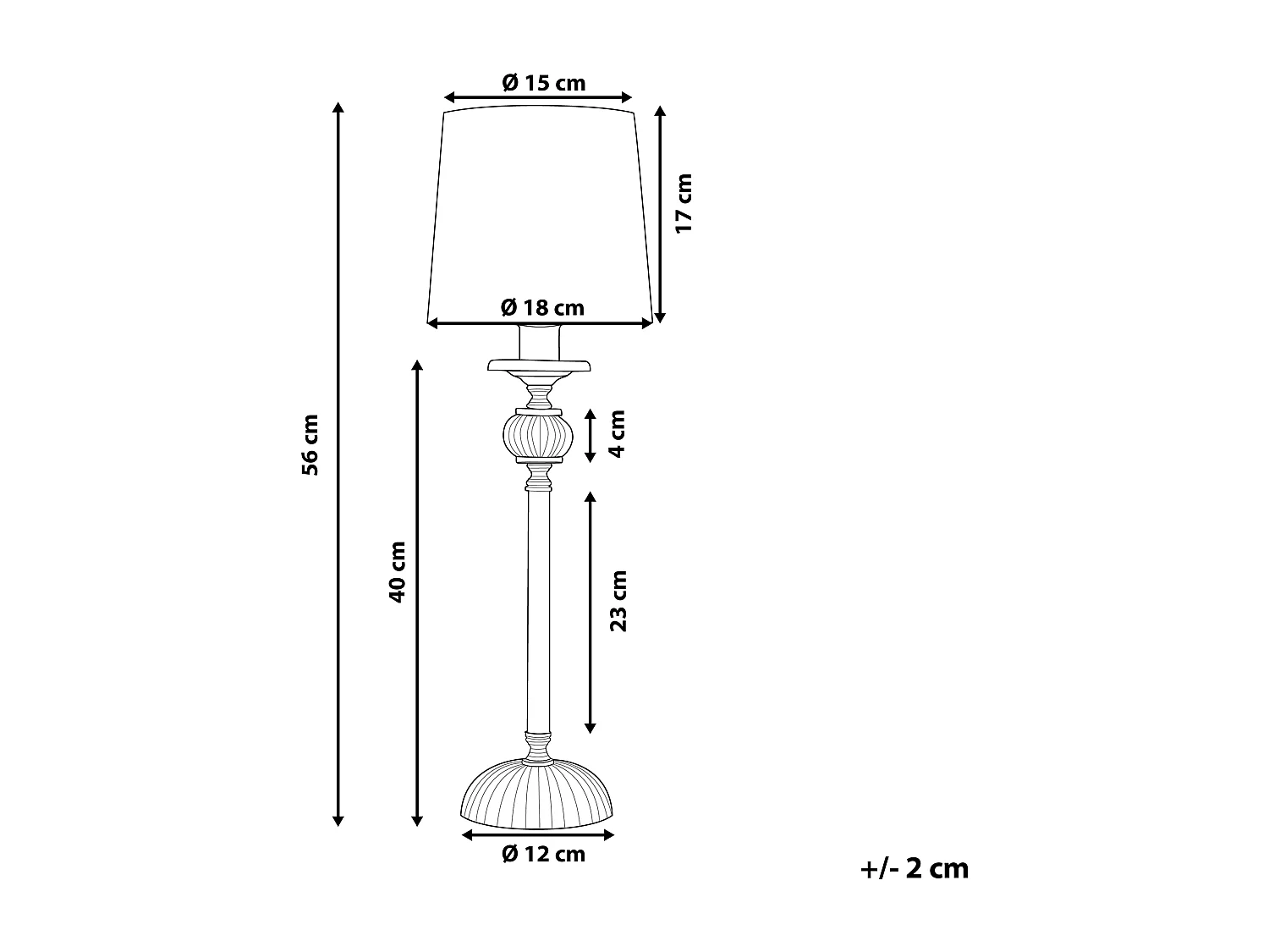 Lampe à poser KUBENA Métal Noir