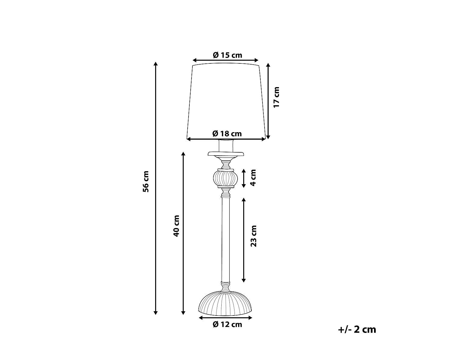 Lampe à poser KUBENA Métal Noir