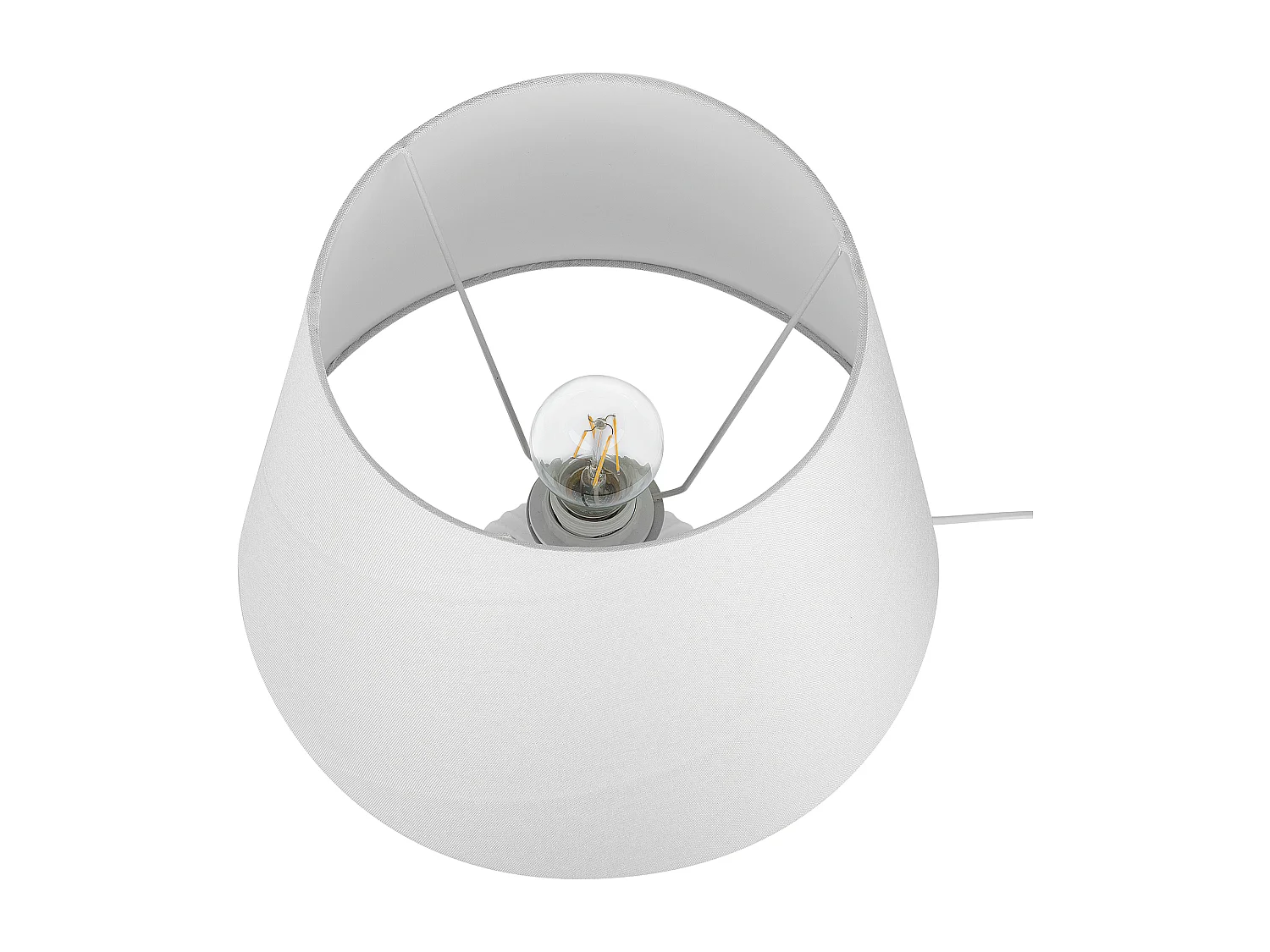 Lampa stołowa FERGUS Ceramika Biały