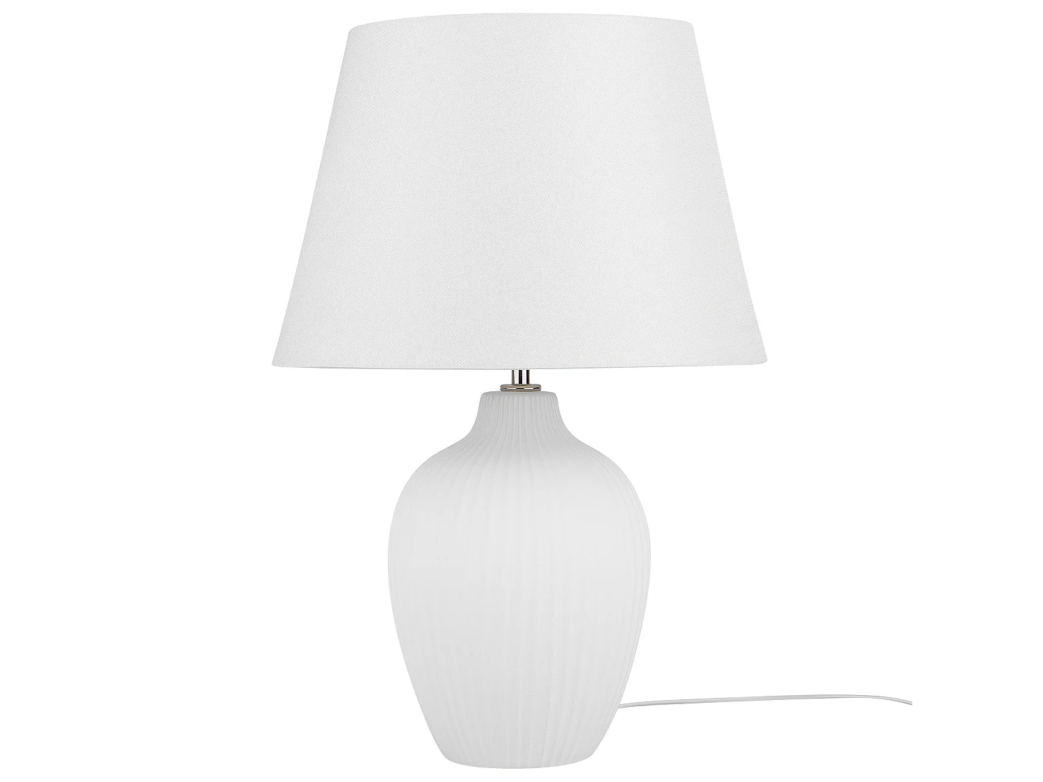 Lampe à poser FERGUS Céramique Blanc