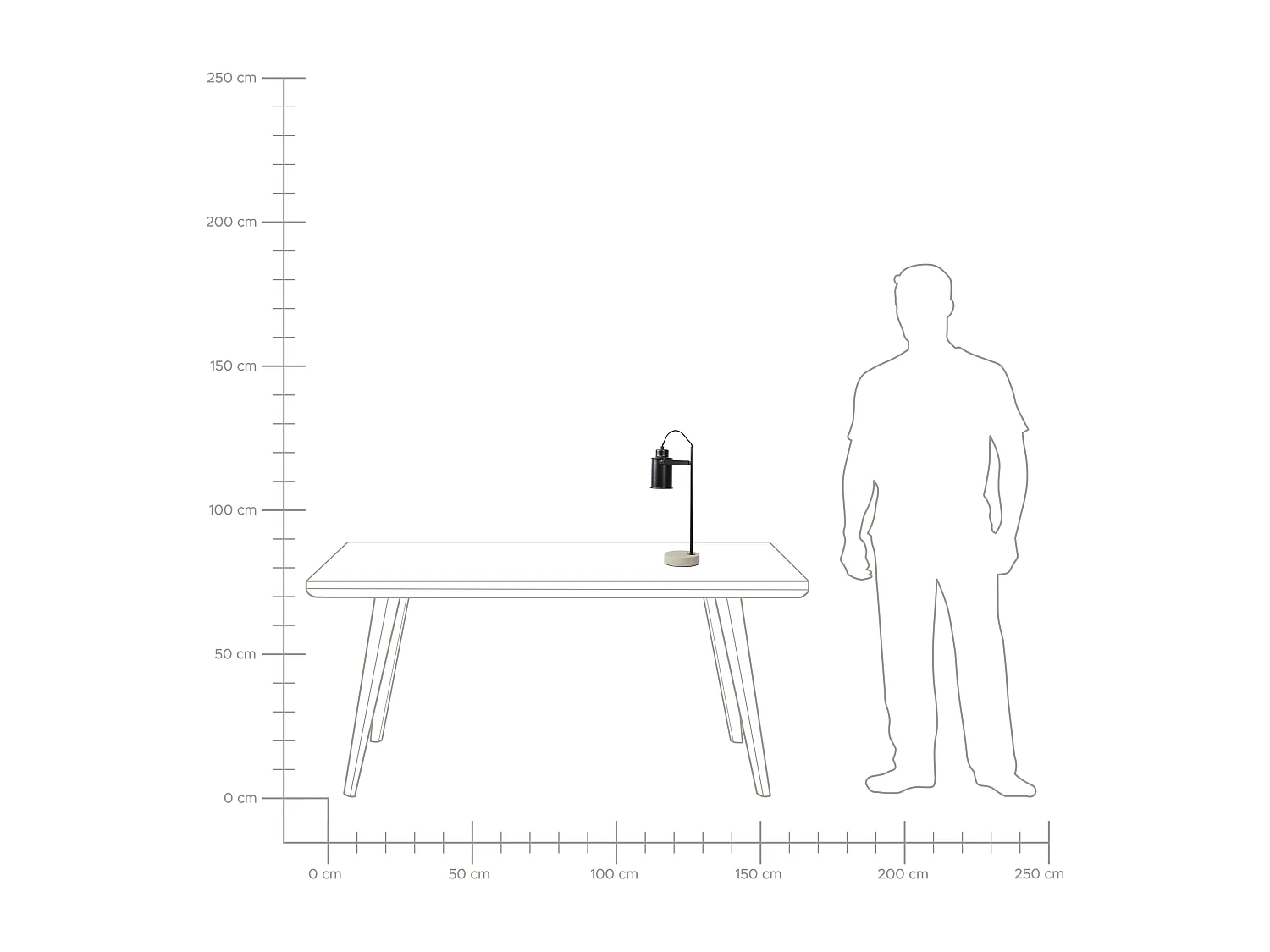 Lampe de bureau MUNDAKA Réglable Métal Noir