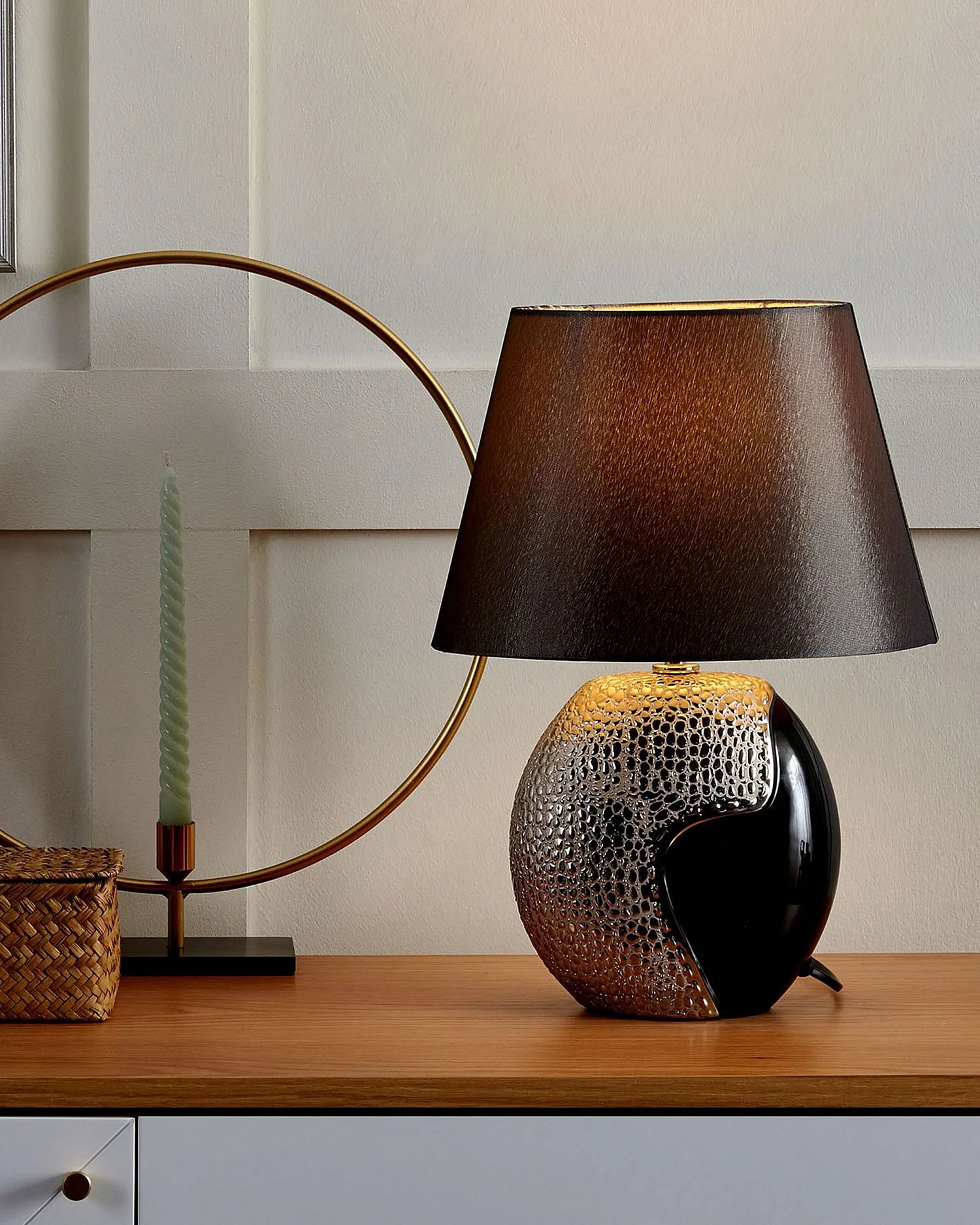 Lampe à poser ARGUN Céramique Gris