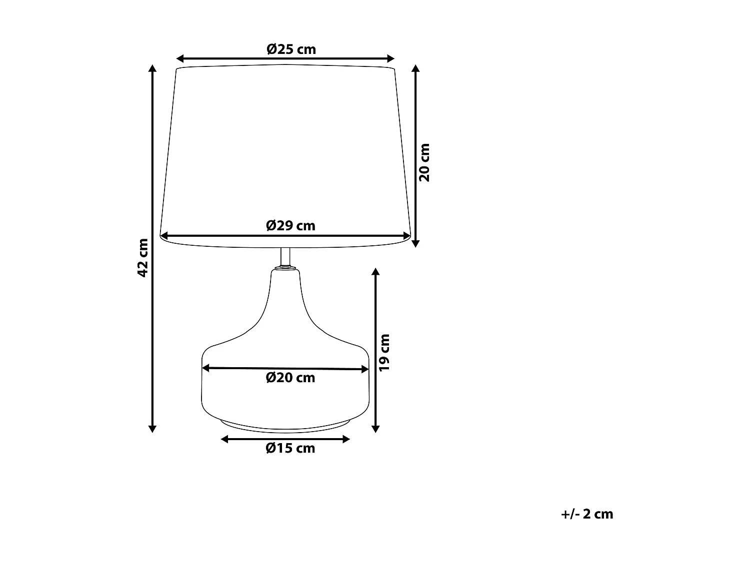 Candeeiro de mesa ERZEN Vidro Azul