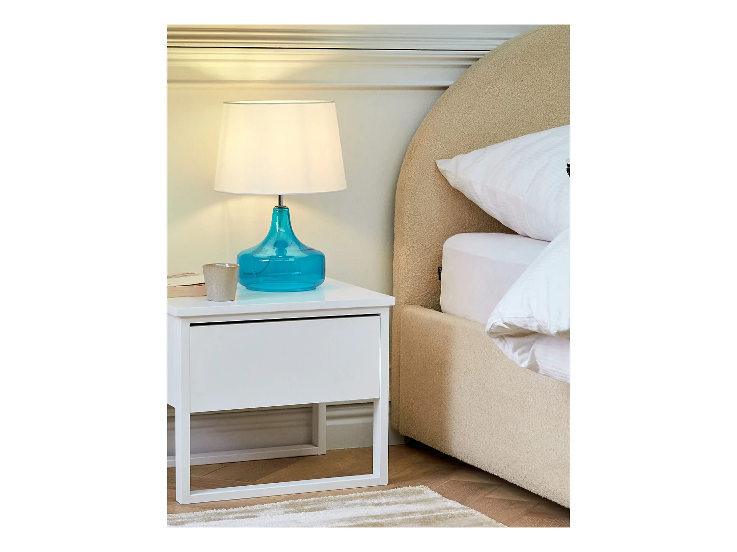 Tafellamp ERZEN Glas Blauw