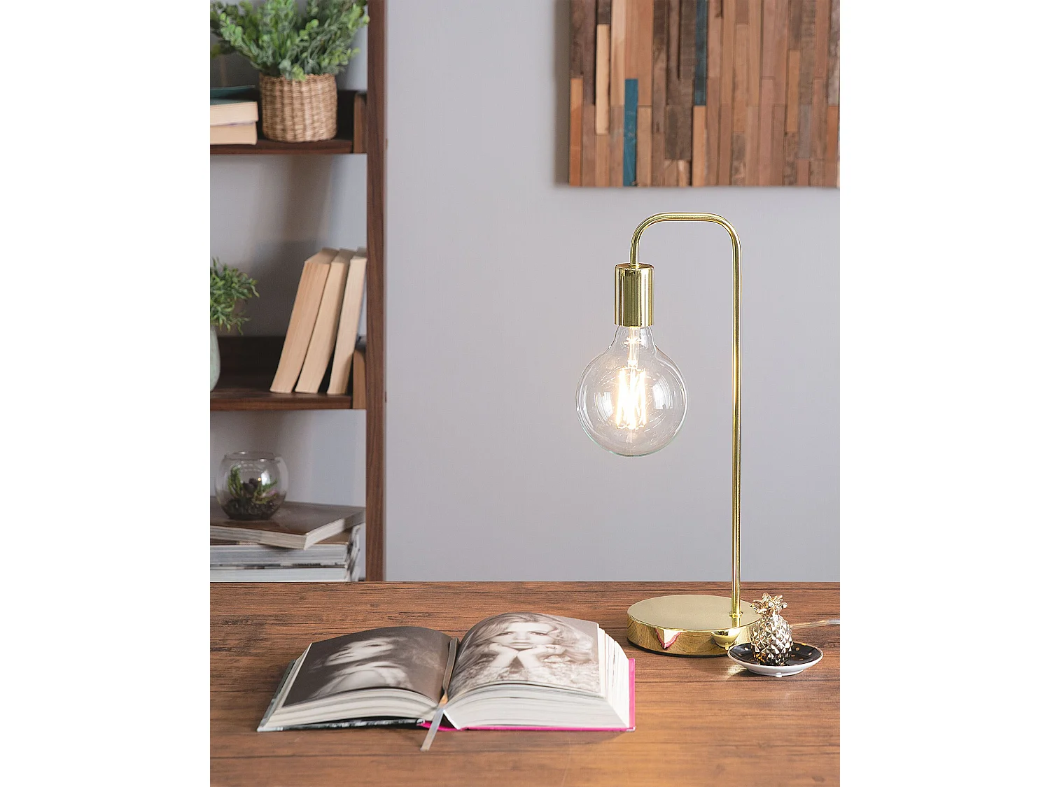 Lampe de bureau SAVENA Métal Doré