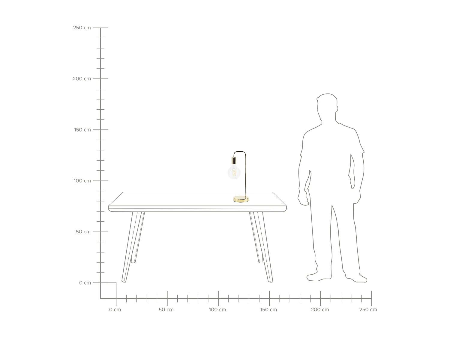 Bureaulamp SAVENA Metaal Goud