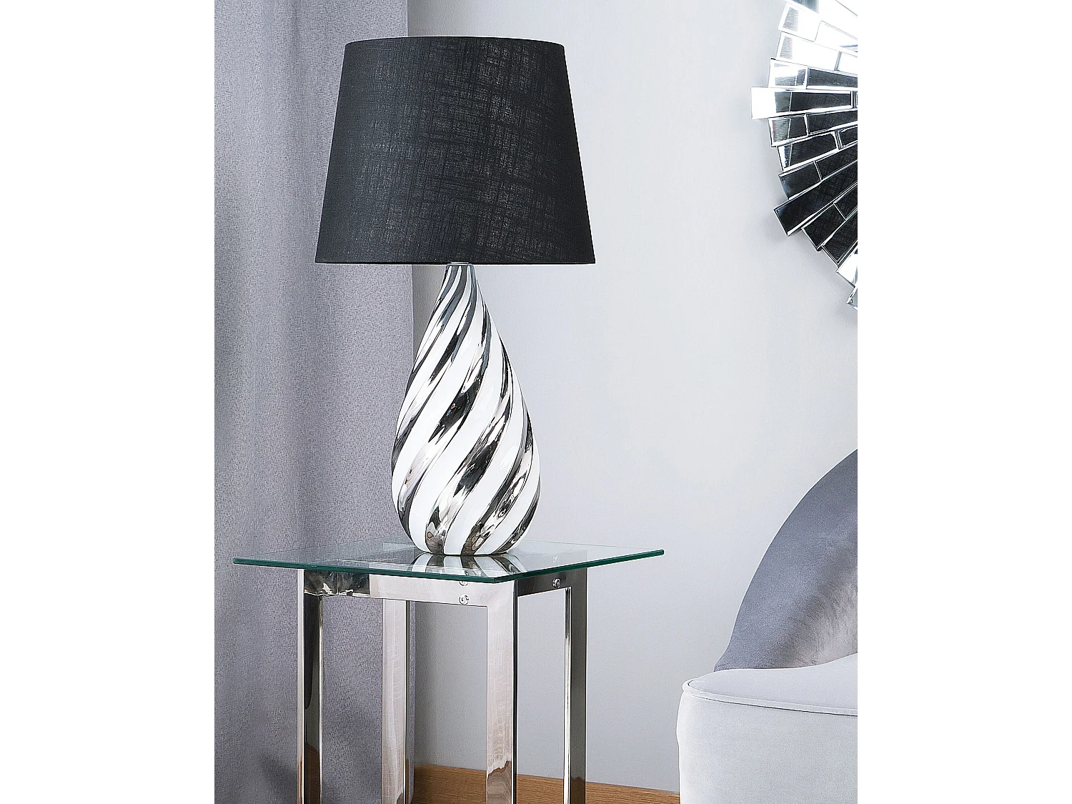 Lampe à poser VISELA Céramique Argenté