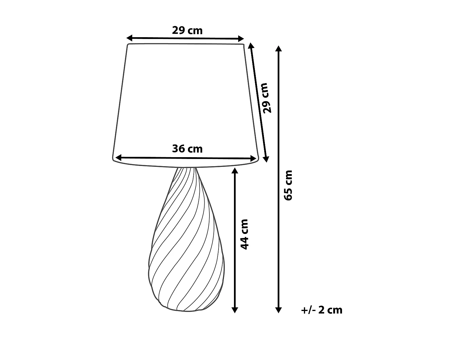 Lampe à poser VISELA Céramique Argenté