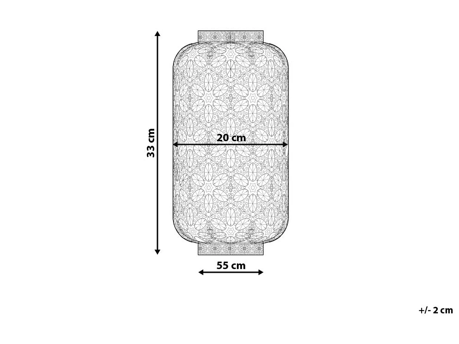 Lampe argentée SAJO M