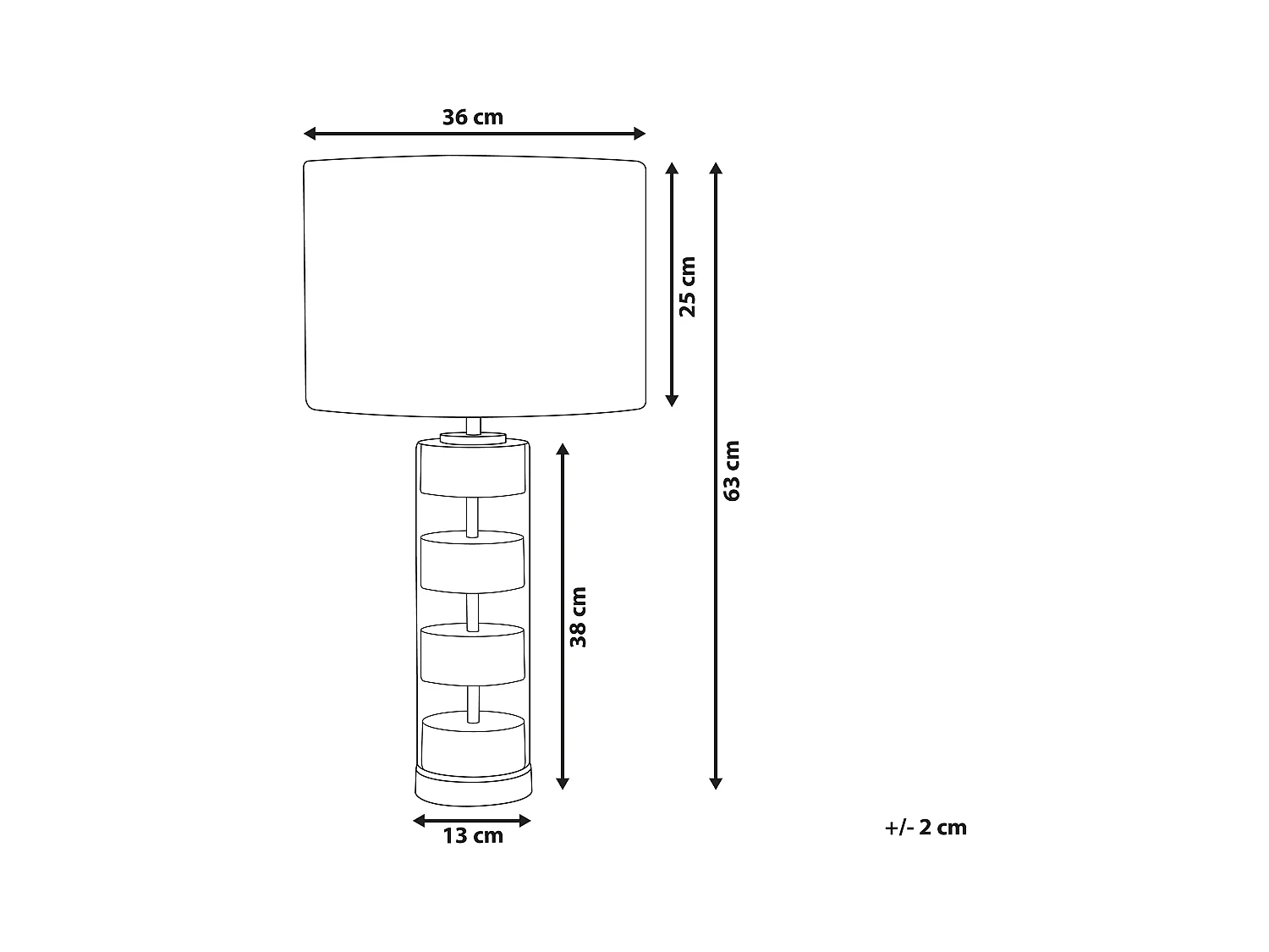 Lámpara de mesa BEATTON Metal Dorado