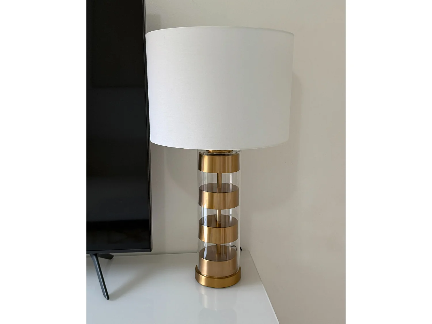 Lampe à poser BEATTON Métal Doré