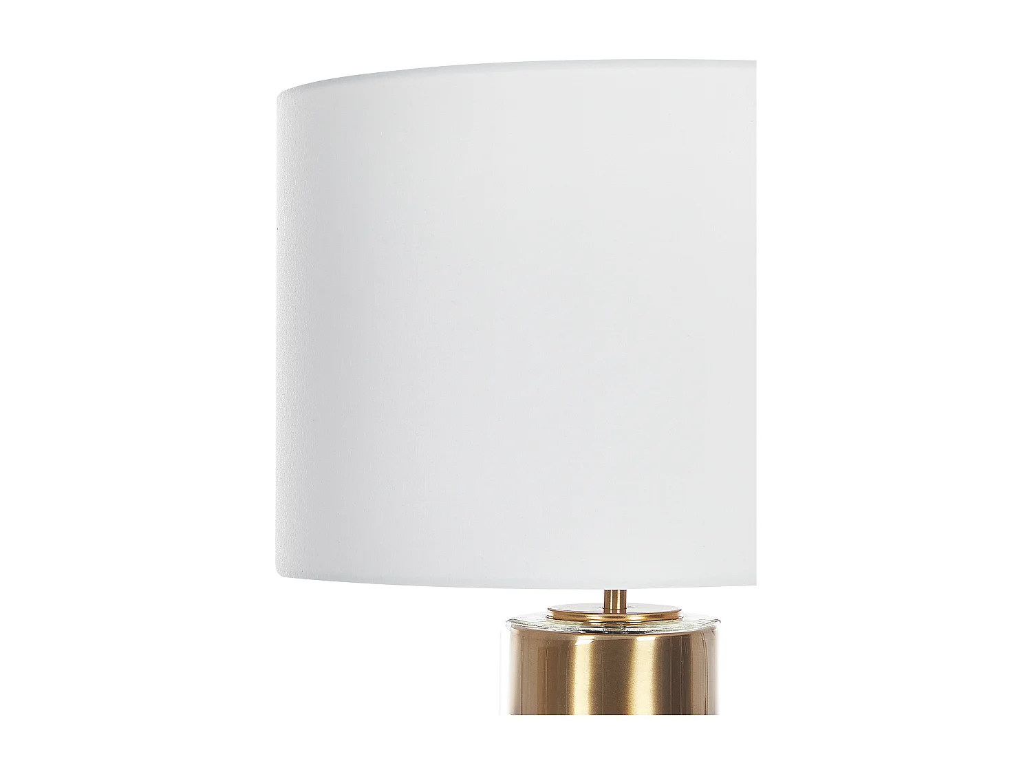 Moderne Tischlampe Glas / Metall / Polyester 77 cm Gold / Weiss Beatton