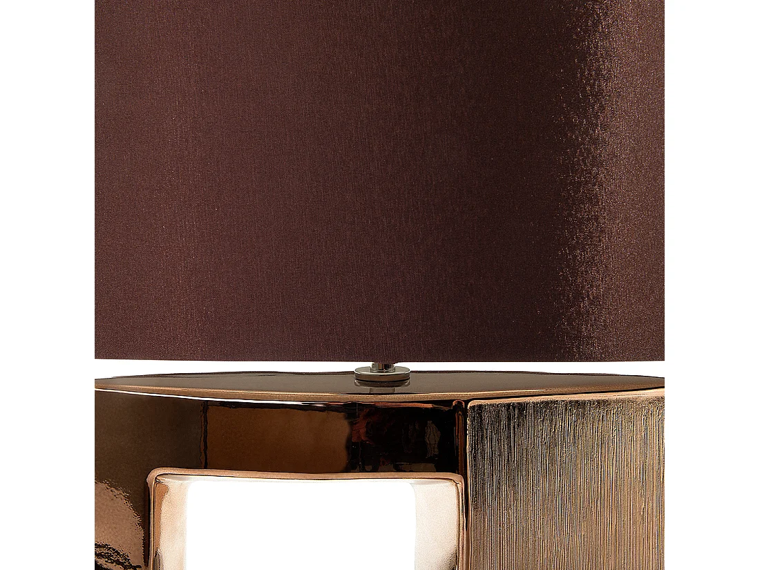 Lampe à poser DUERO Porcelaine Marron