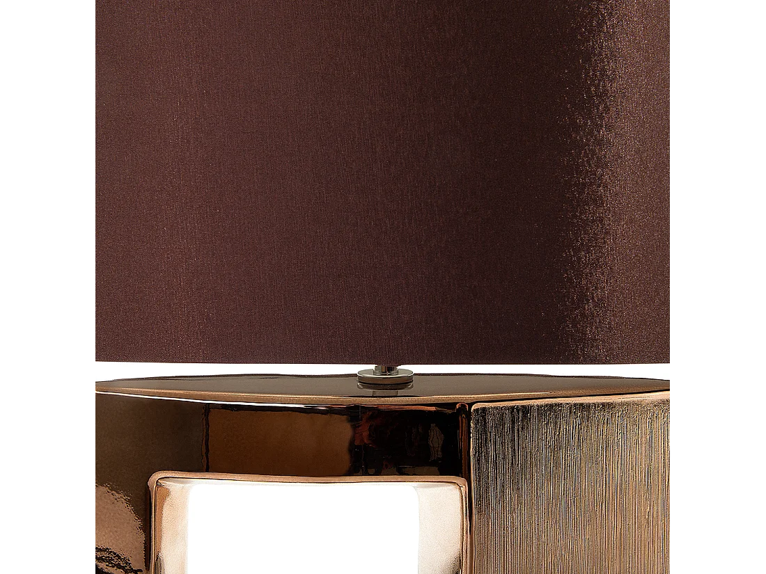 Lampe à poser DUERO Porcelaine Marron