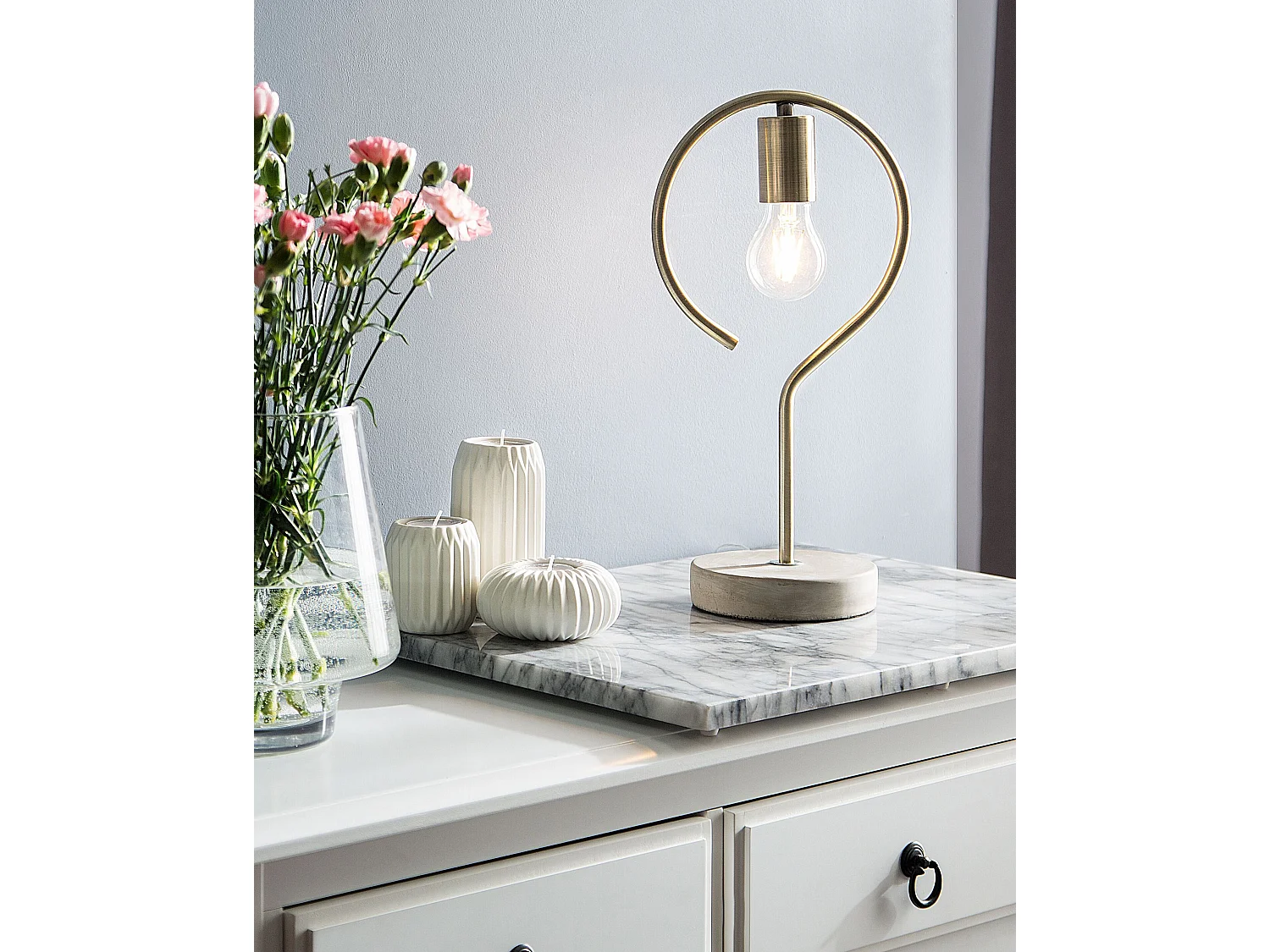 Candeeiro de mesa JUCAR Metal Latão