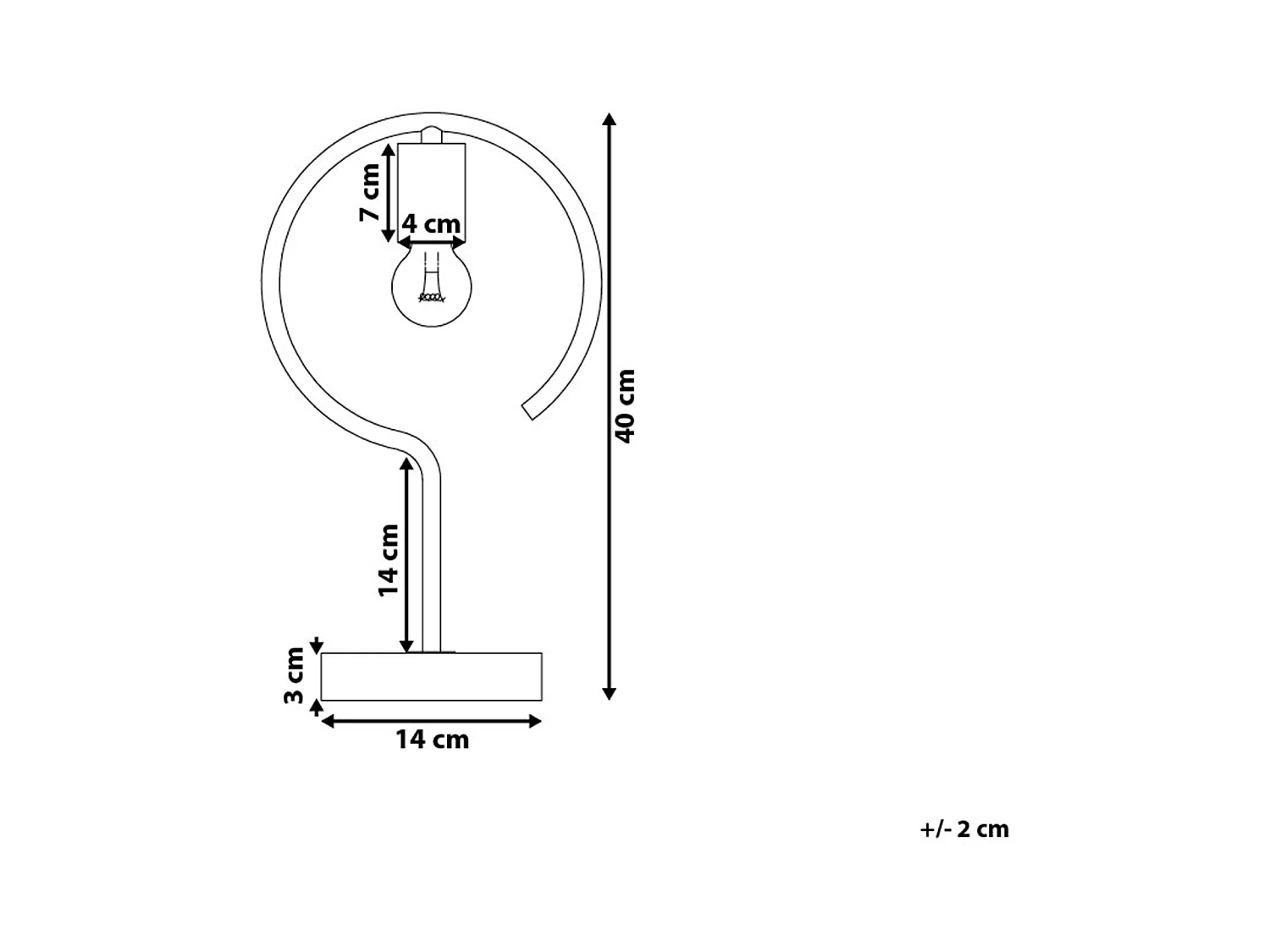 Minimalistische Tischlampe offener Lampenschirm Metall/Beton messing Jucar