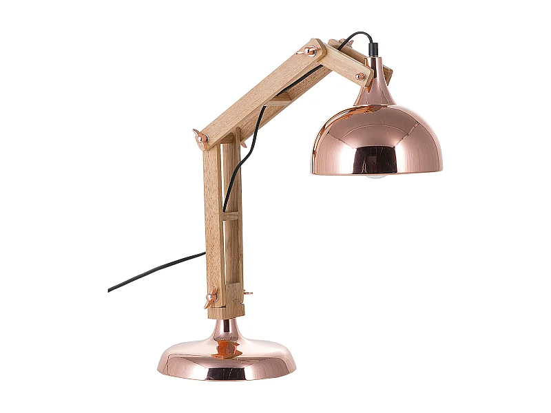 Bureaulamp SALADO Verstelbaar Hout Koper
