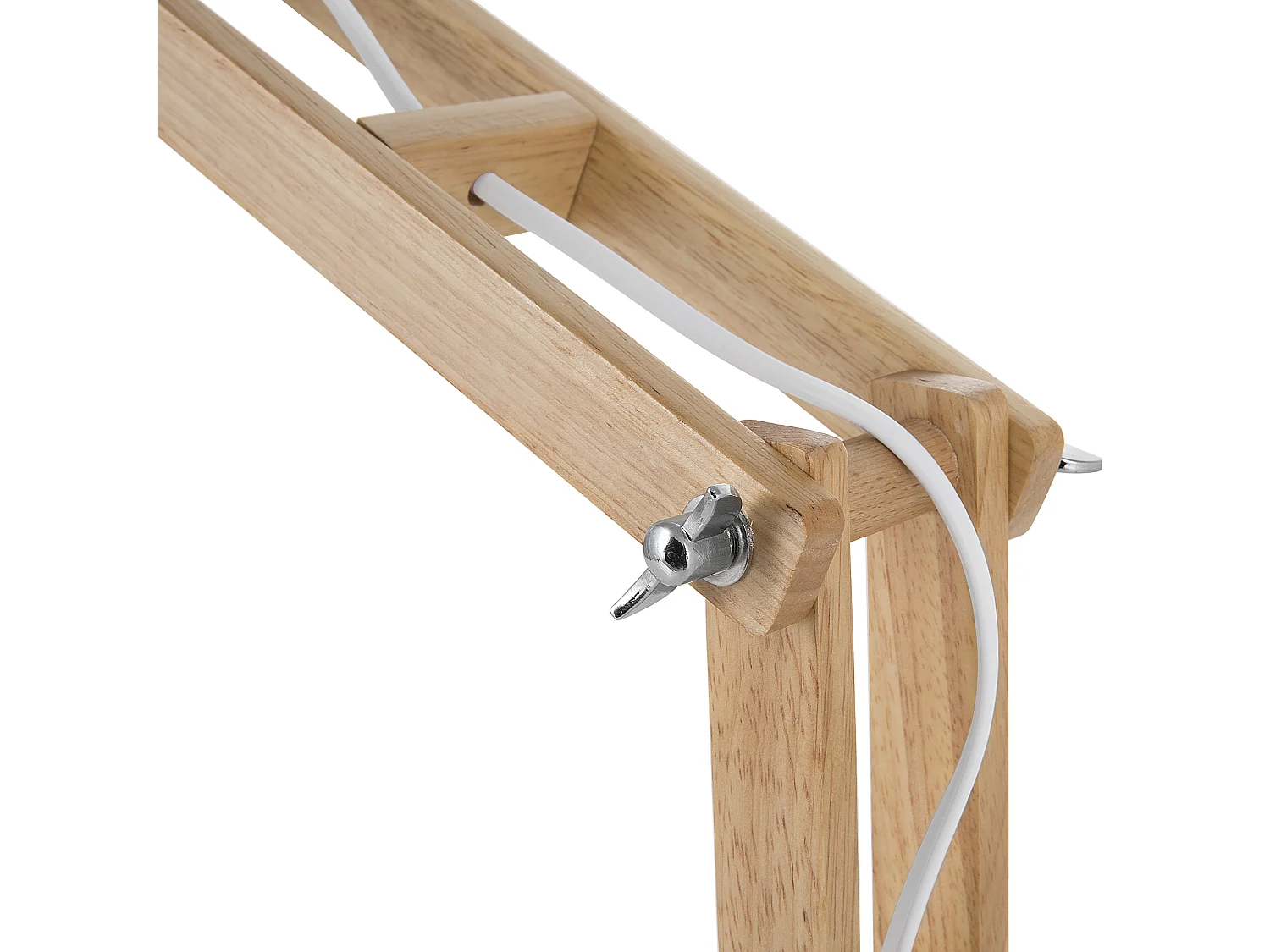 Lampa biurkowa SALADO Regulowana Drewno Biały