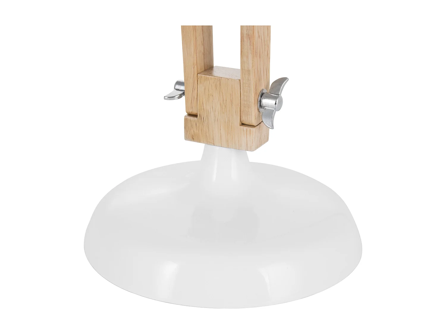 Lampa biurkowa SALADO Regulowana Drewno Biały