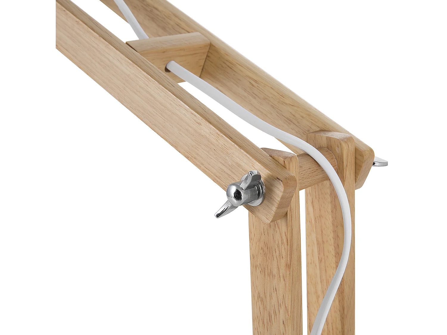 Lampada da scrivania SALADO Regolabile Legno Bianco