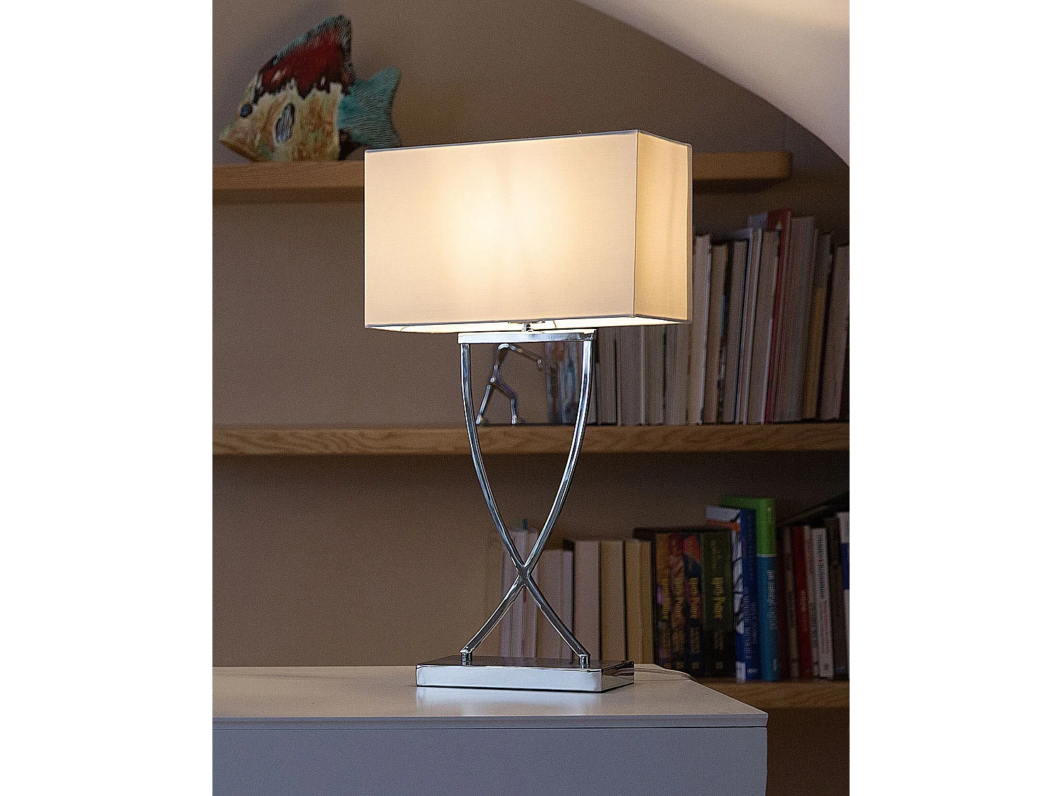 Lampe à poser YASUNI Métal Blanc