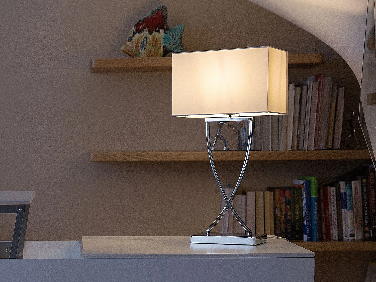 Lampe à poser YASUNI Métal Blanc