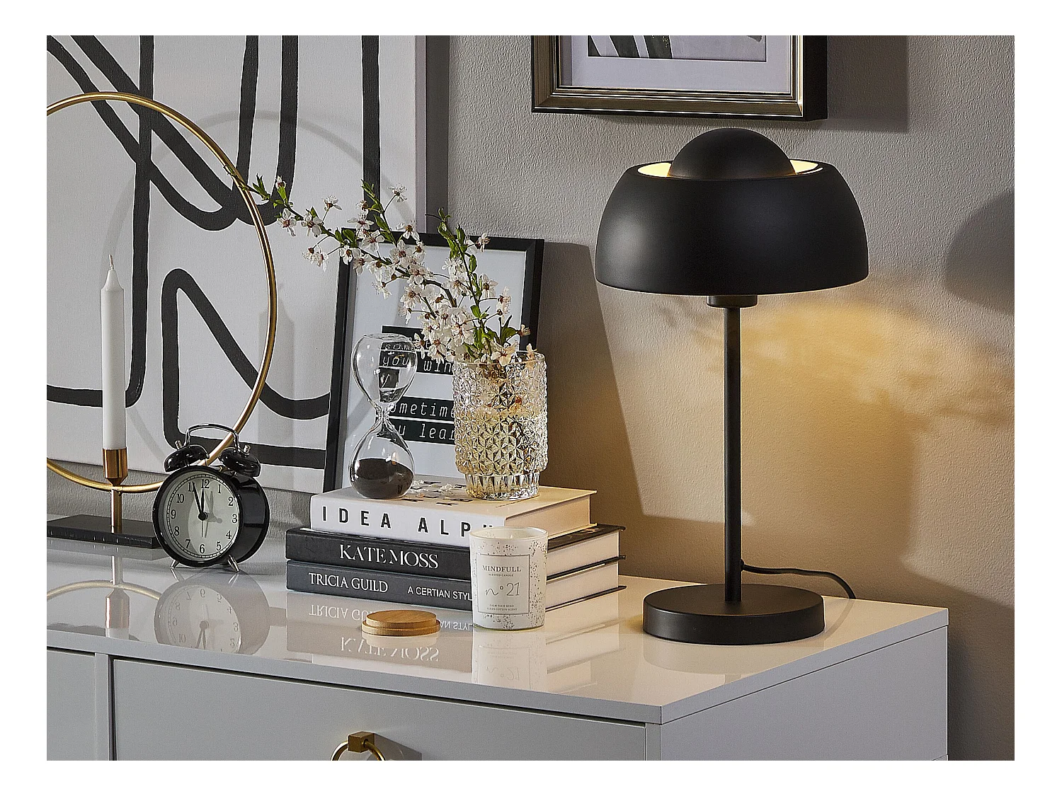 Tafellamp SENETTE Metaal Zwart