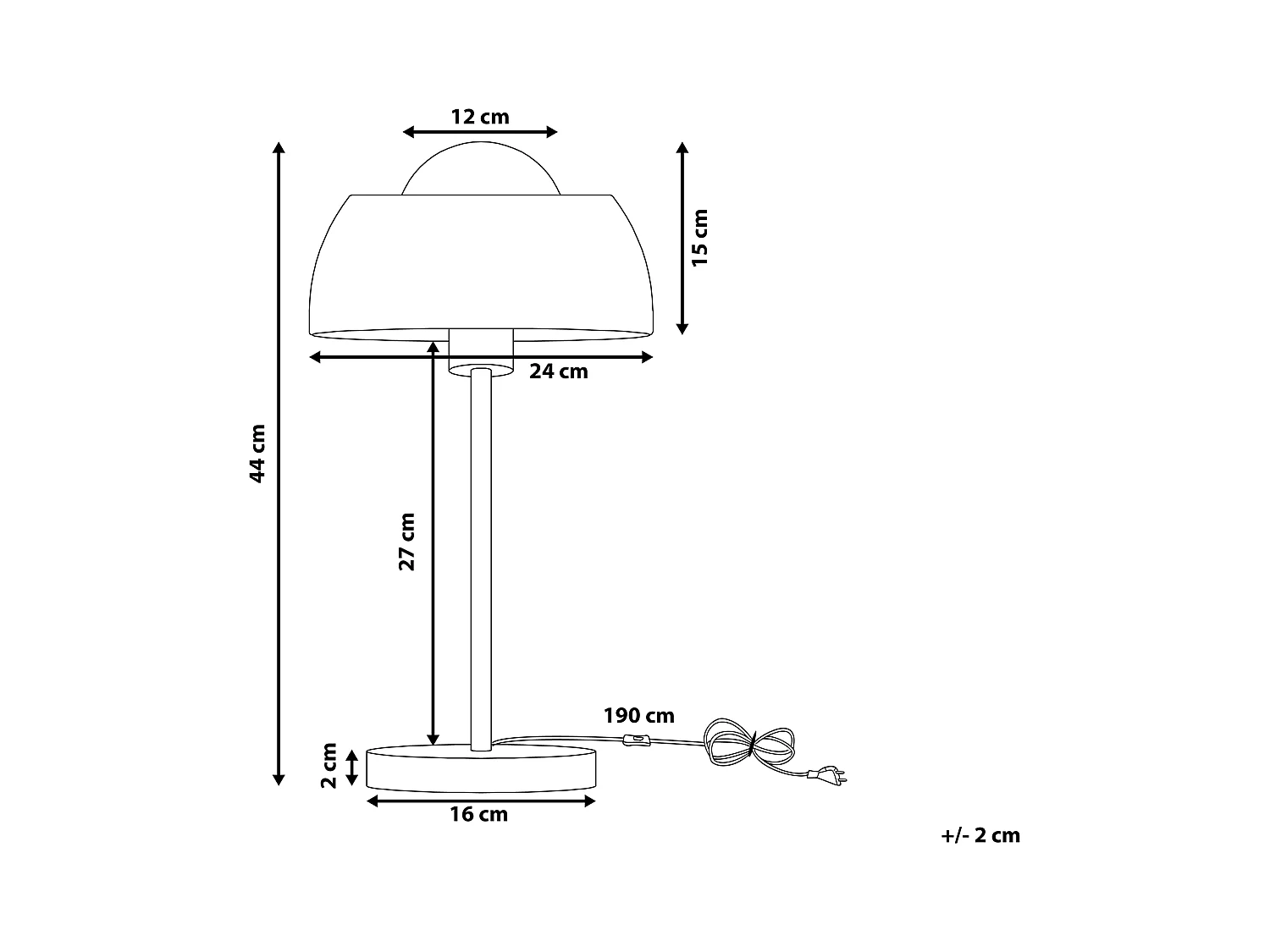 Tafellamp SENETTE Metaal Zwart