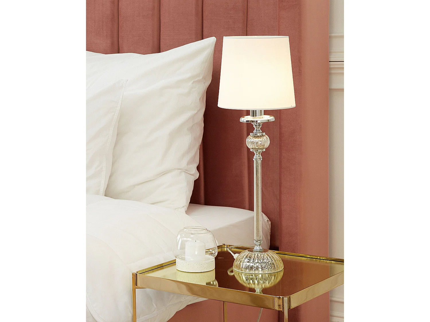 Lampe à poser KUBENA Métal Blanc